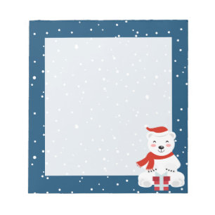 Weihnachtsschnee Notizblock