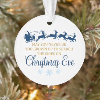 Weihnachtsschnee - Rundweihnachtsschmuck Ornament