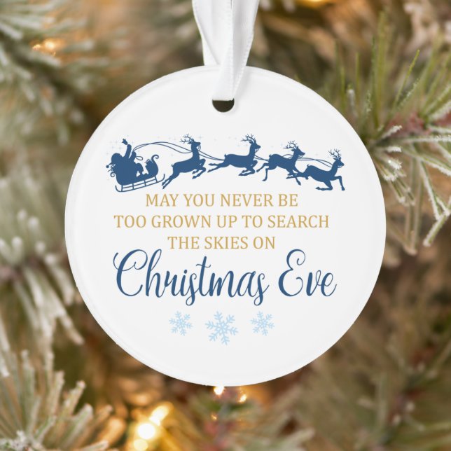 Weihnachtsschnee - Rundweihnachtsschmuck Ornament (Baum)