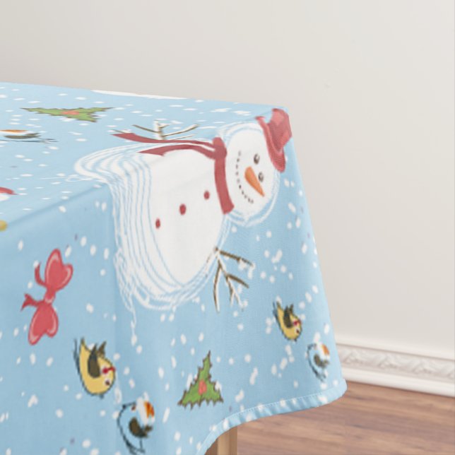 Weihnachtsschnee Tischdecke (Beispiel)