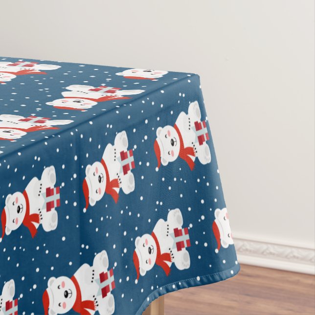 Weihnachtsschnee Tischdecke (Beispiel)