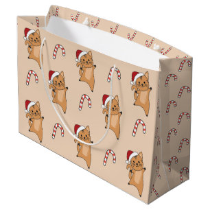 Weihnachtsschnee Wintertiere Katzen Große Geschenktüte