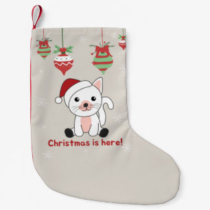Weihnachtsschnee Wintertiere Katzen Kleiner Chris Weihnachtsstrumpf