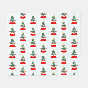 Weihnachtsschneeball Fleecedecke