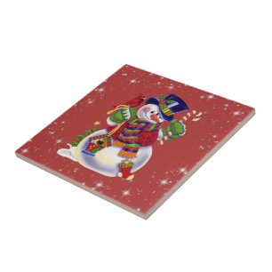 Weihnachtsschneedecke Fliese