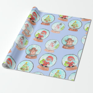 Weihnachtsschneedecke Geschenkpapier