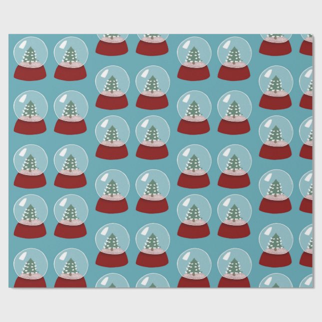 Weihnachtsschneedecke Geschenkpapier (Flach)
