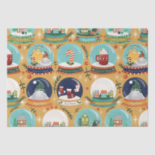 Weihnachtsschneedecke Gnome//Lebkuchen Haus// Seidenpapier