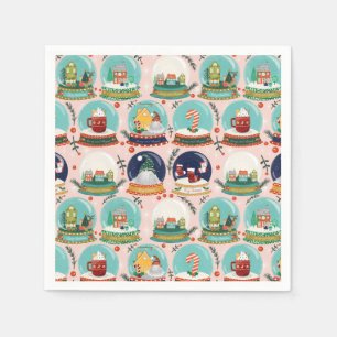 Weihnachtsschneedecke//Gnome//Lebkuchenhaus// Serviette