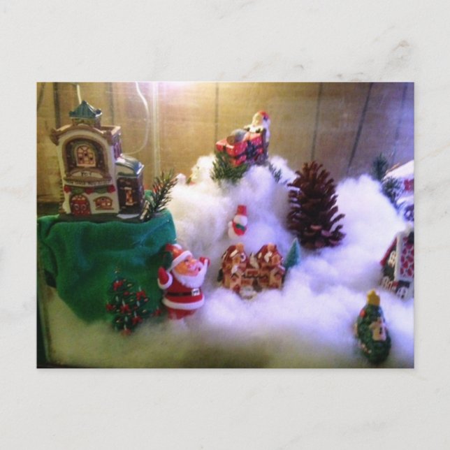 Weihnachtsschneedorf ~ Postkarte (Vorderseite)
