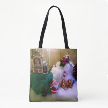 Weihnachtsschneedorf Terrarium AllOverPrint Tasche