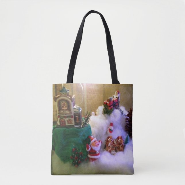 Weihnachtsschneedorf Terrarium AllOverPrint Tasche (Vorderseite)