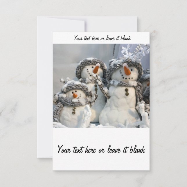 Weihnachtsschneeeinladung Einladung (Vorderseite)