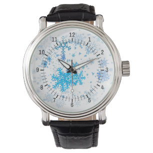 Weihnachtsschneefall Armbanduhr