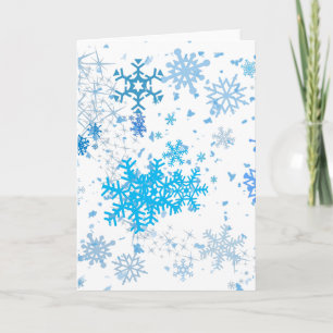 Weihnachtsschneefall Feiertagskarte