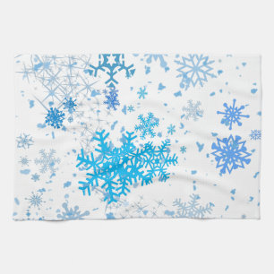 Weihnachtsschneefall Geschirrtuch
