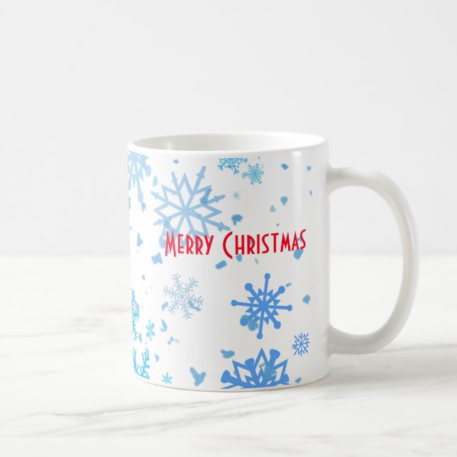 Weihnachtsschneefall Kaffeetasse (Rechts)