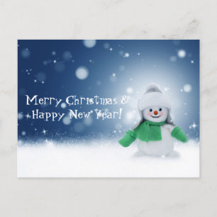 Weihnachtsschneeferienpostkarte Feiertagspostkarte