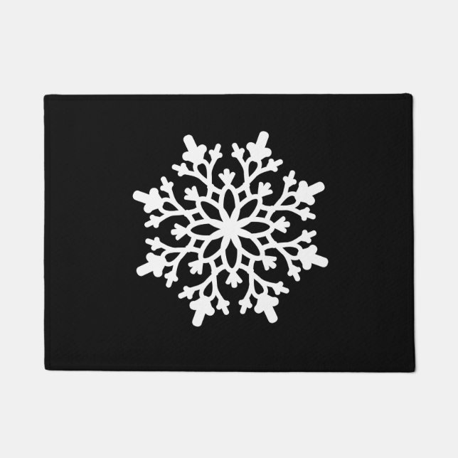 Weihnachtsschneeflocke Doormat Fußmatte (Vorderseite)