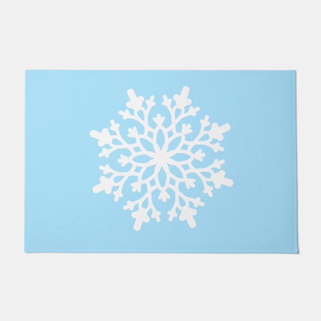 Weihnachtsschneeflocke Doormat Fußmatte (Vorderseite)