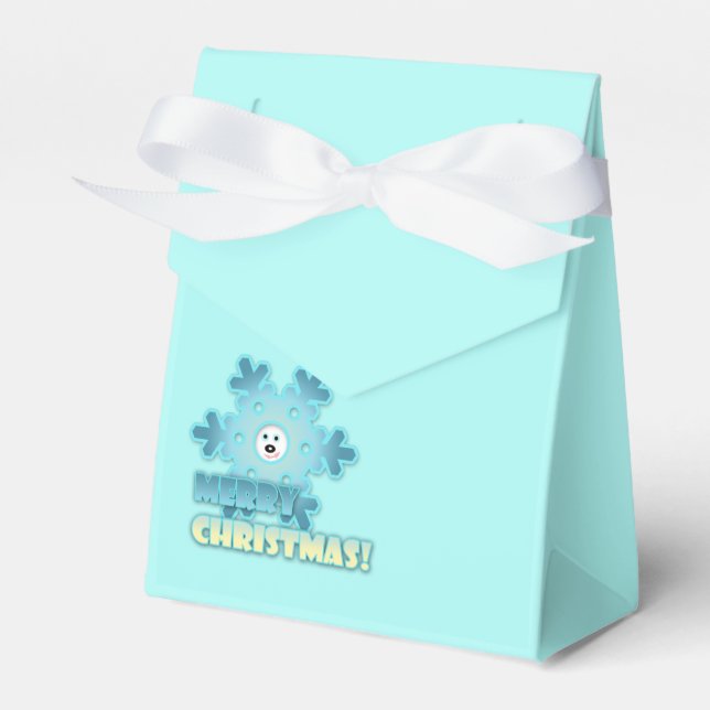 Weihnachtsschneeflocke Geschenkschachtel (Vorderseite)
