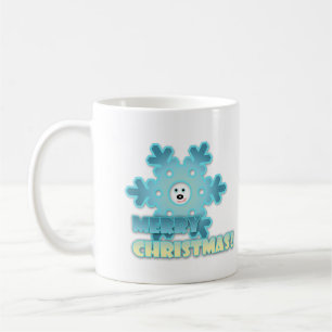 Weihnachtsschneeflocke Kaffeetasse