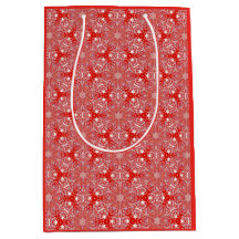 Weihnachtsschneeflocke Luxuspattern Rot