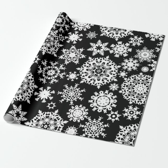 Weihnachtsschneeflocke-Muster-Packpapier Geschenkpapier (Ungerollt)