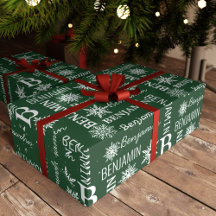 Weihnachtsschneeflocke Wiederholungsname Personali