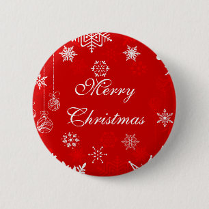 Weihnachtsschneeflockeentwurf Button