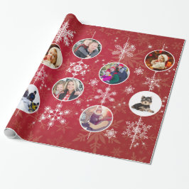 Weihnachtsschneeflocken 10 Lieblingsfamilien Fotos Geschenkpapier