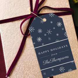 Weihnachtsschneeflocken der klassischen Marine - H Geschenkanhänger