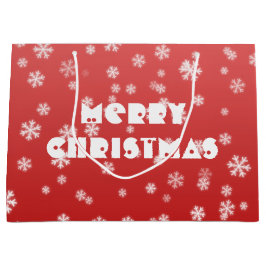 Weihnachtsschneeflocken Große Geschenktüte