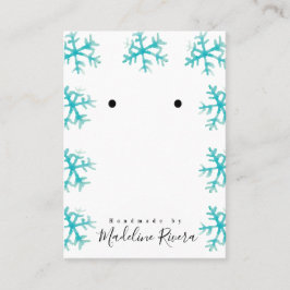 Weihnachtsschneeflocken Kunsthandwerkerkarten Telefonnummerkarte