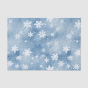 Weihnachtsschneeflocken Light Blue Sky Seidenpapier