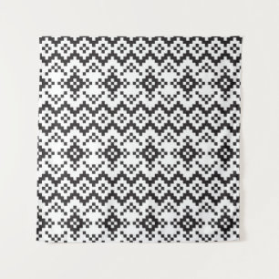 Weihnachtsschneeflocken Messe Isle Seamless Patter Wandteppich