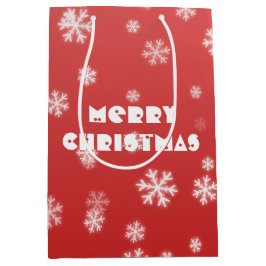 Weihnachtsschneeflocken Mittlere Geschenktüte
