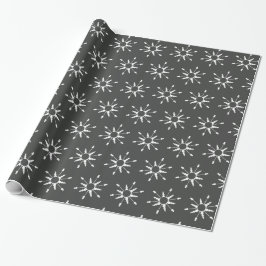 Weihnachtsschneeflocken Modernes Wrapping Paper Geschenkpapier
