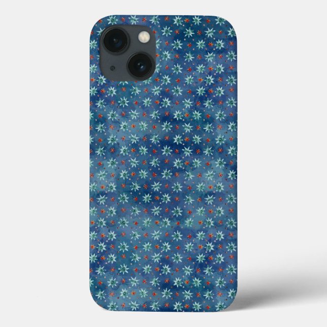 Weihnachtsschneeflocken Muster Case-Mate iPhone Hülle (Rückseite)