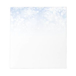 Weihnachtsschneeflocken Notepad Notizblock