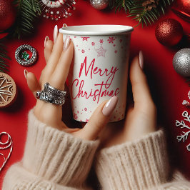 Weihnachtsschneeflocken - Ornamente PAPER CUPS Pappbecher