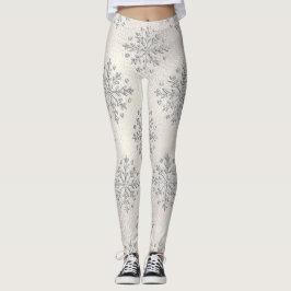 Weihnachtsschneeflocken Perle Leggings