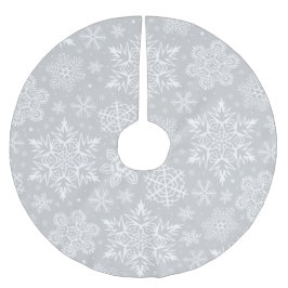 Weihnachtsschneeflocken Polyester Weihnachtsbaumdecke