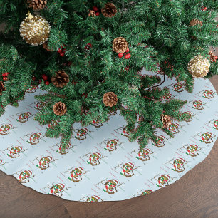 Weihnachtsschneeflocken Polyester Weihnachtsbaumdecke