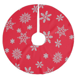 Weihnachtsschneeflocken Polyester Weihnachtsbaumdecke