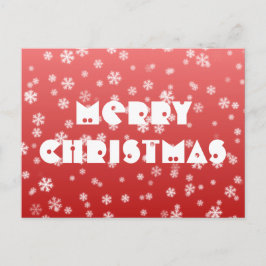 Weihnachtsschneeflocken Postkarte