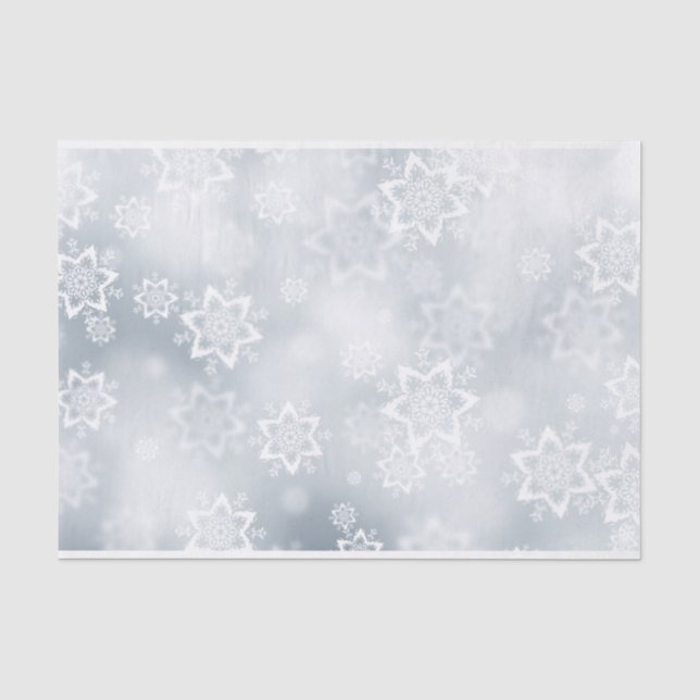 Weihnachtsschneeflocken Seidenpapier (Vorderseite)