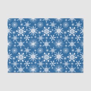 Weihnachtsschneeflocken und Glitzern Seidenpapier