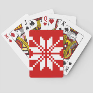 Weihnachtsschneeflocken Weihnachtsmuster Spielkarten