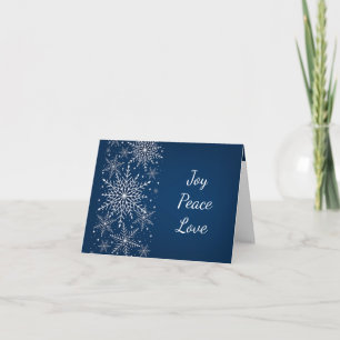 Weihnachtsschneeflocken Winterfrostsegmente Feiertagskarte